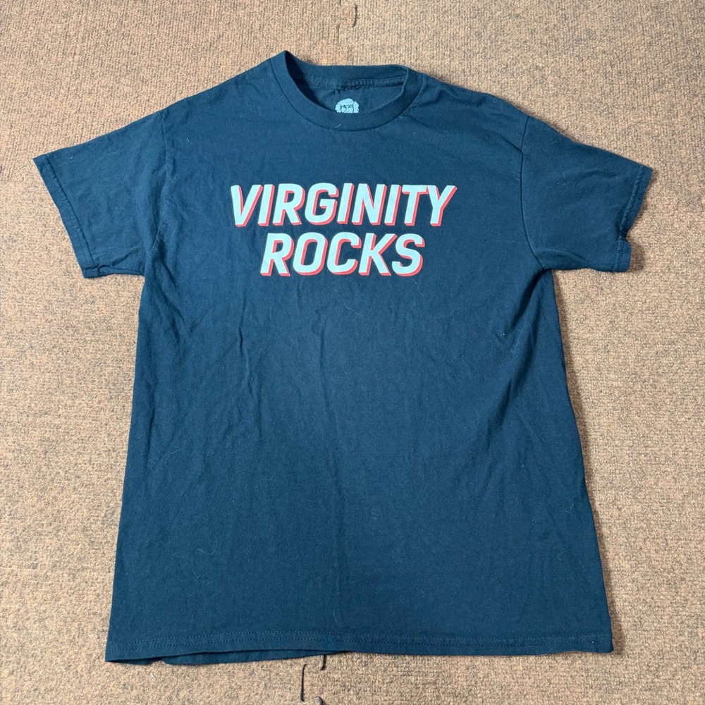 Danny Duncan Virginity Rocks Graphic T-Shirt Mens Medium Black Short Sleeve Tee